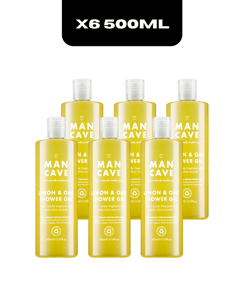 6 Pack - Lemon & Oak Shower Gel 500ml