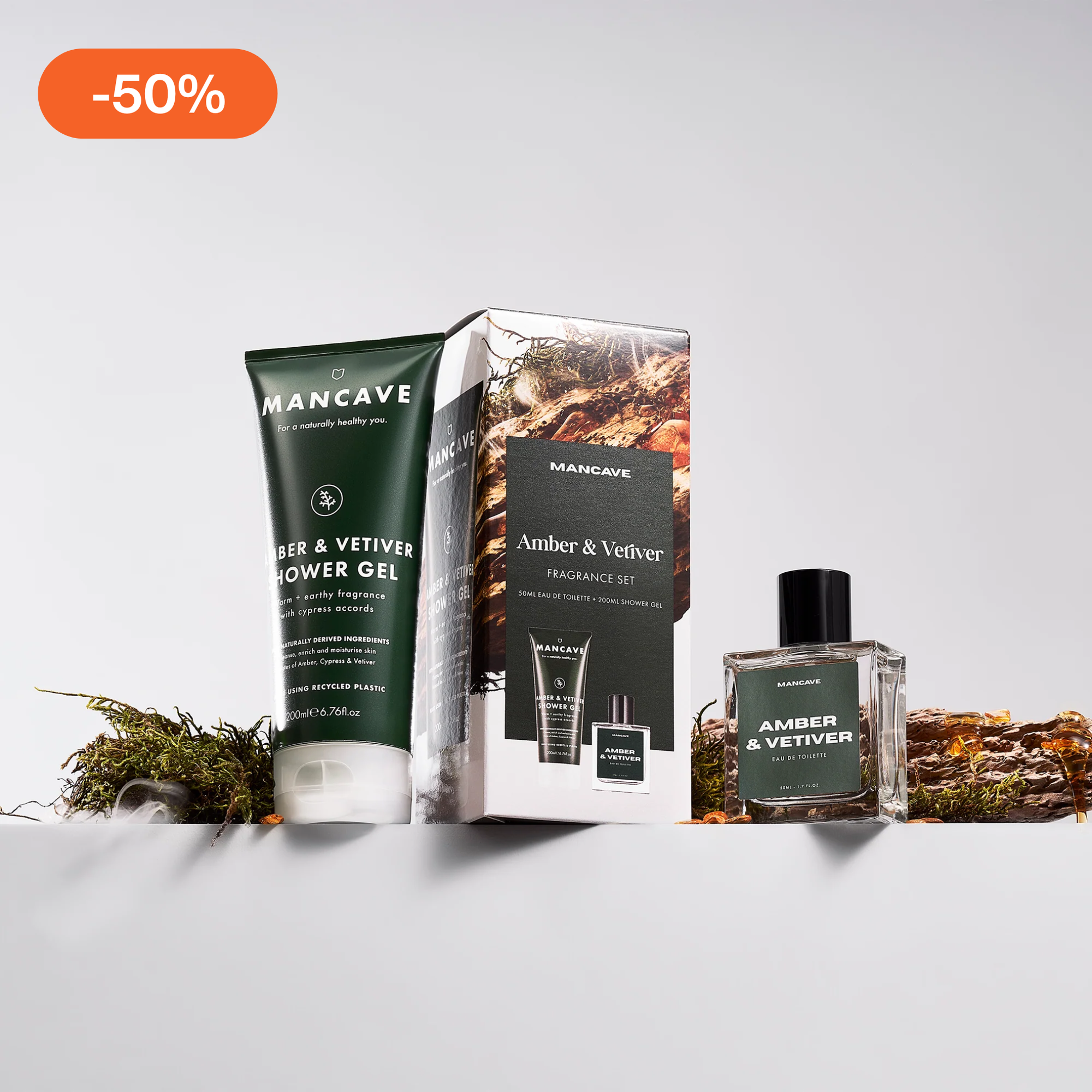 Amber & Vetiver Fragrance Duo