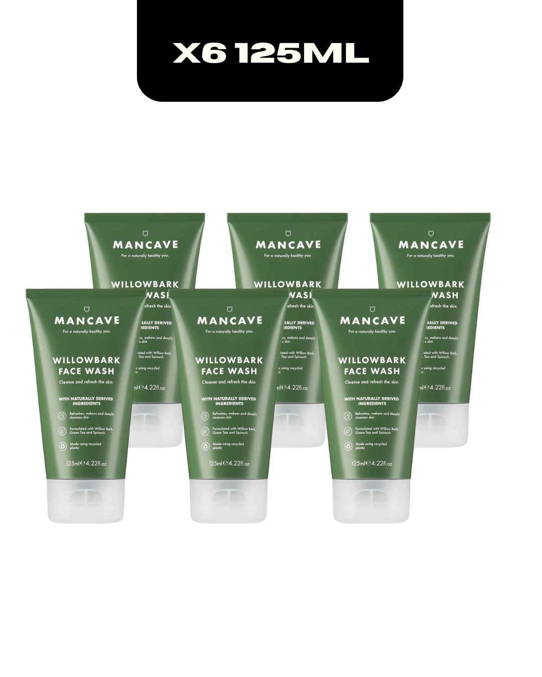 6 Pack - Willowbark Face Wash