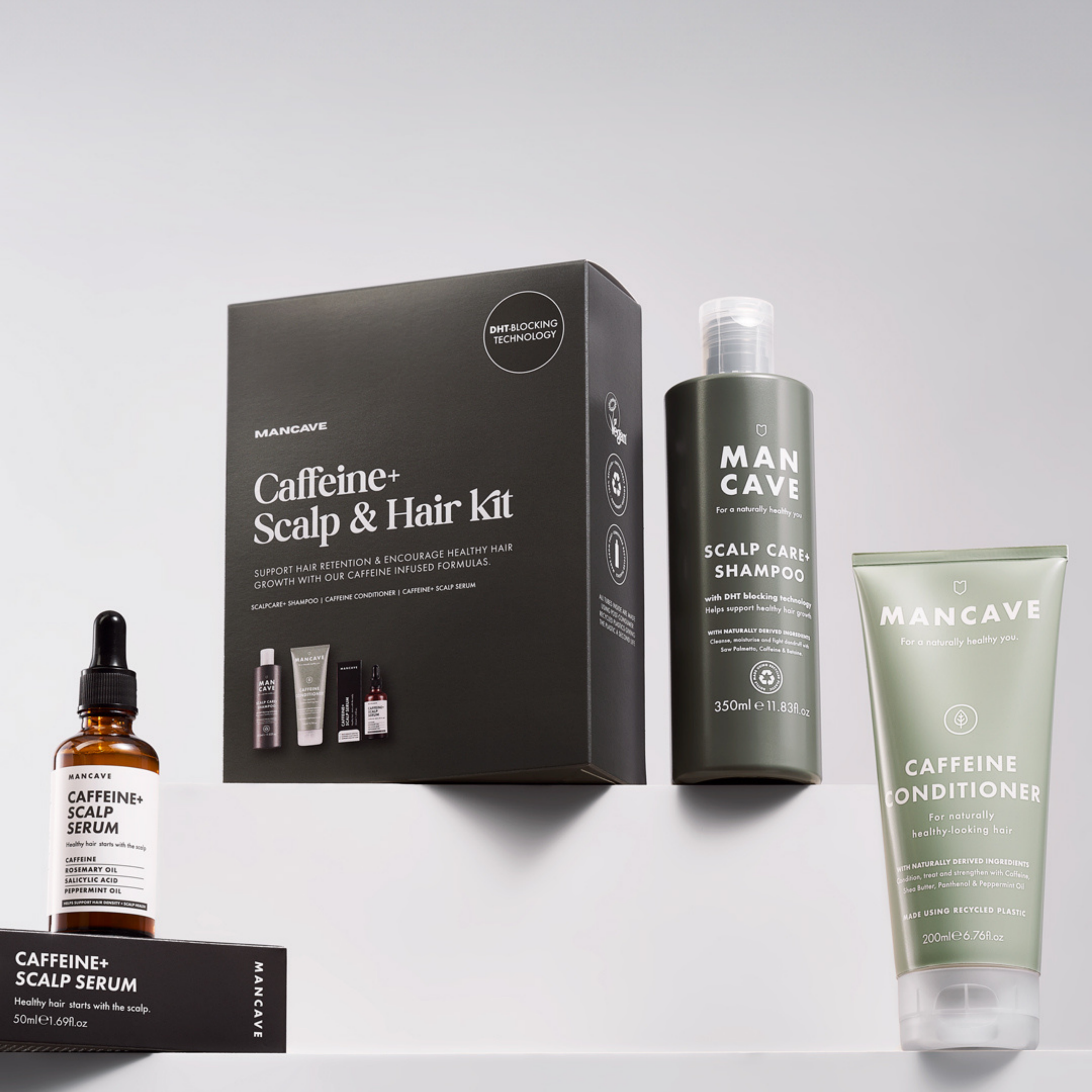 The Caffeine+ Scalp & Hair Kit – ManCave