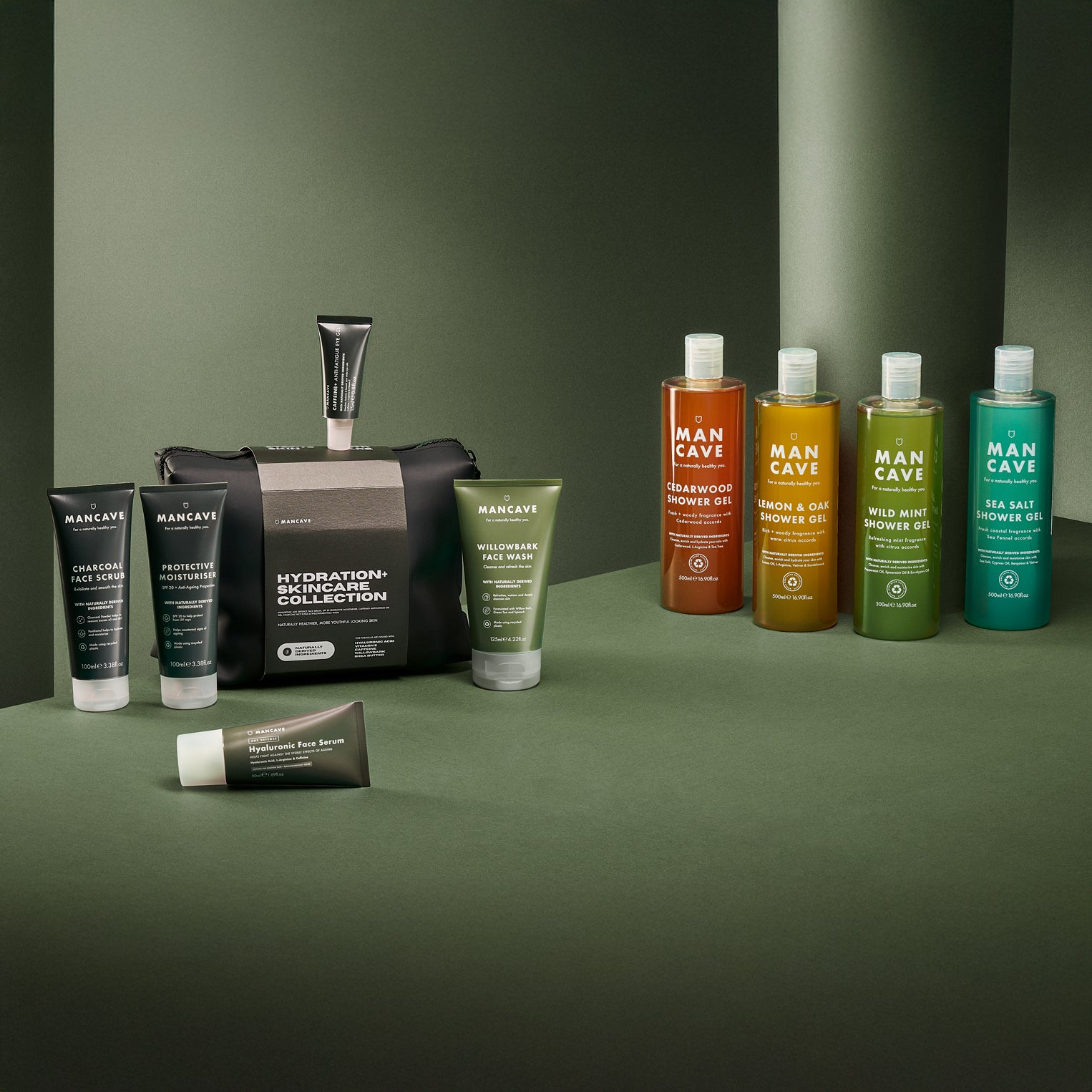 Shower Gel Set + Hydration+ Skincare Collection ManCave
